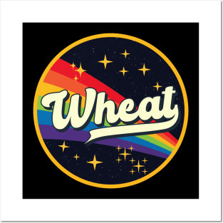 Wheat // Rainbow In Space Vintage Style Posters and Art